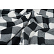 Oeko-Tex® Polaire Imprimée à Carreaux Noir - Blanc Oeko-Tex® Polaire Imprimée à Carreaux Noir - Blanc