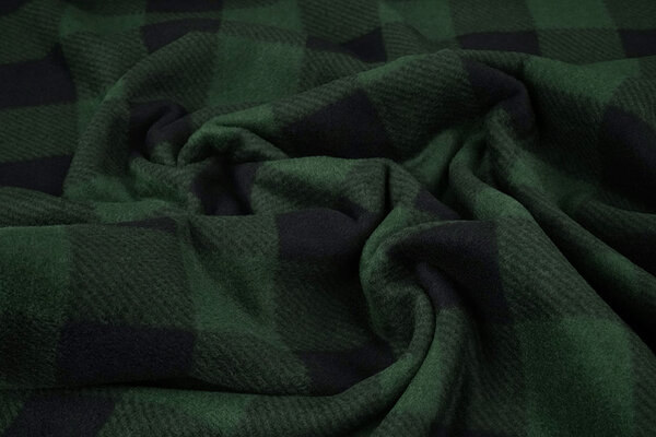 Oeko-Tex® Bedruckte Polar Geblockt Schwarz - Grün Oeko-Tex® Bedruckte Polar Geblockt Schwarz - Grün