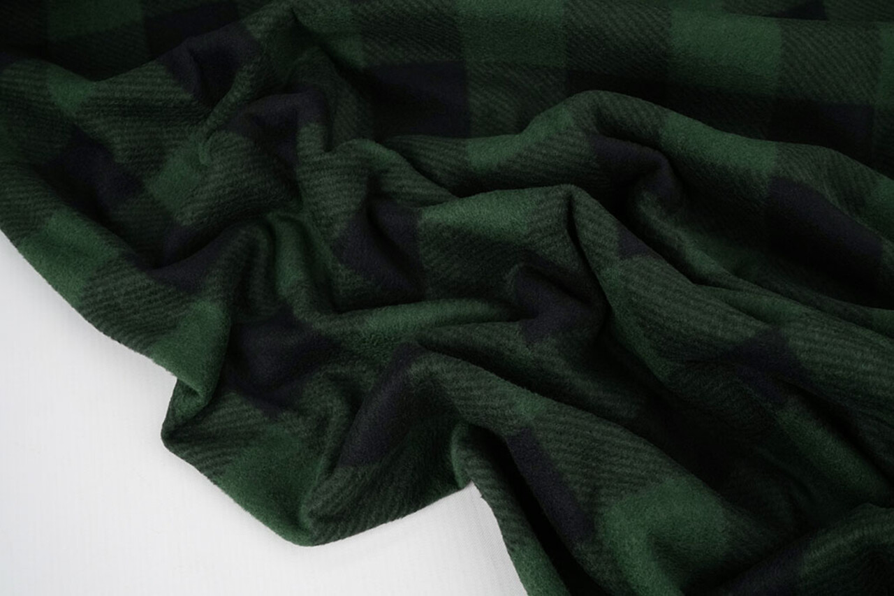 Oeko-Tex® Stampata Polare Geblokt Nero - Verde Oeko-Tex® Stampata Polare Geblokt Nero - Verde