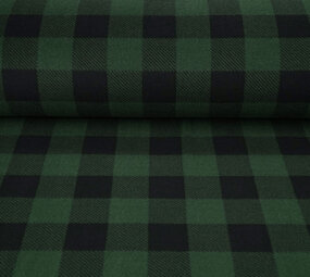 Oeko-Tex® Stampata Polare Geblokt Nero - Verde Oeko-Tex® Stampata Polare Geblokt Nero - Verde