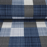 Oeko-Tex® Stampata Polare a Quadri Blu Oeko-Tex® Stampata Polare a Quadri Blu