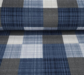 Oeko-Tex® Estampada Polar a Cuadros Azul Oeko-Tex® Estampada Polar a Cuadros Azul