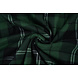Oeko-Tex®  Stampata Polare a Quadri Verde