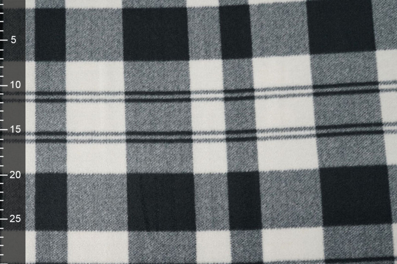 Oeko-Tex® Polaire Imprimée Blanc Cassé - Gris Oeko-Tex® Polaire Imprimée Blanc Cassé - Gris
