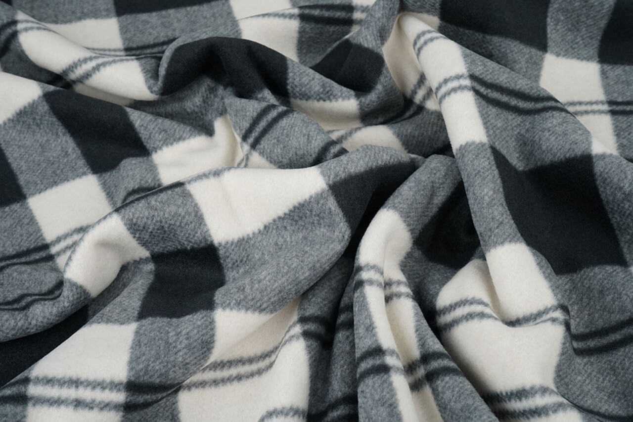 Oeko-Tex® Stampata Polare Bianco Sporco - Grigio Oeko-Tex® Stampata Polare Bianco Sporco - Grigio
