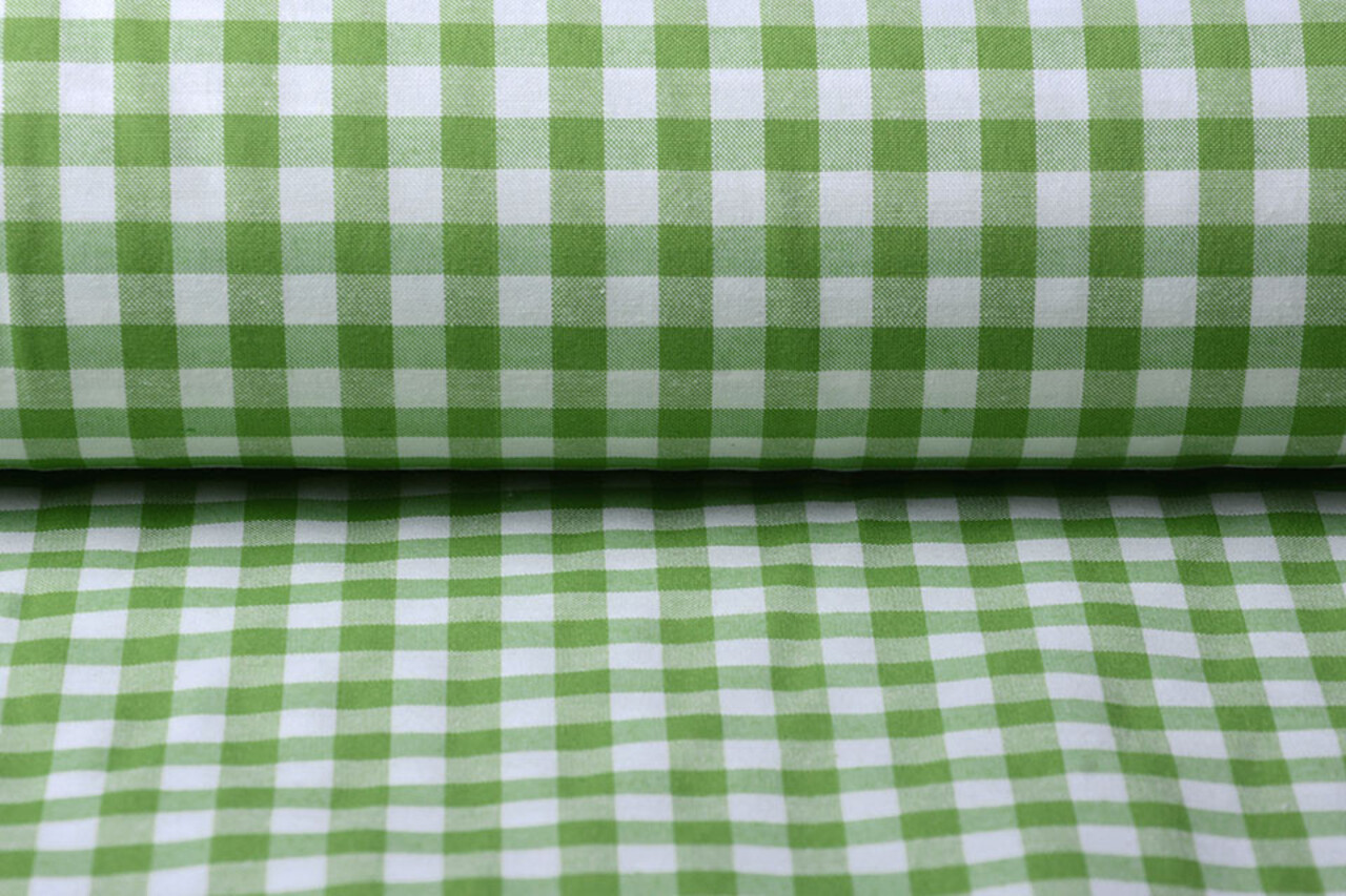 Gingham Check 8 mm Applegreen Gingham Check 8 mm Applegreen