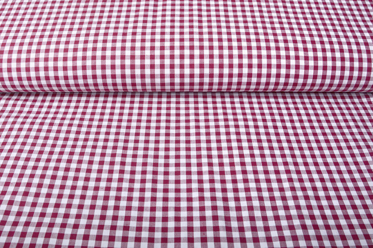 Vichy Traditionnel Carreaux 8 Mm Bordeaux Vichy Traditionnel Carreaux 8 Mm Bordeaux