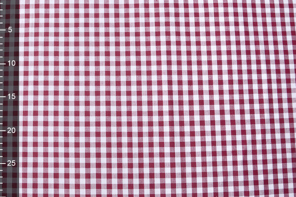 Gingham Check 8 mm Bordeaux Gingham Check 8 mm Bordeaux