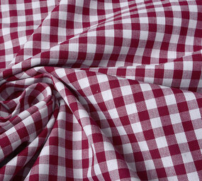 Gingham Check 8 mm Bordeaux Gingham Check 8 mm Bordeaux