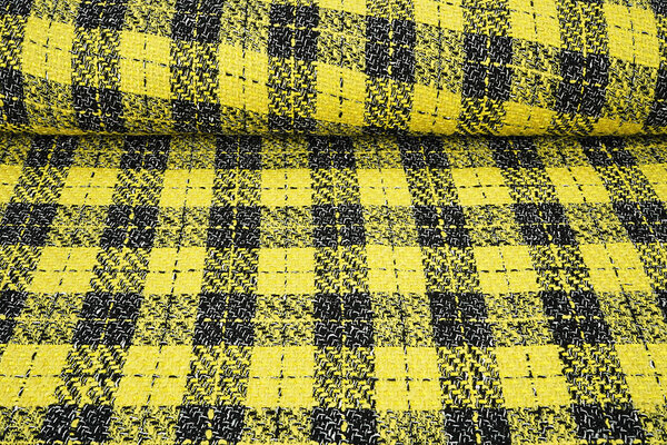 Bouclé Quadri Liora Giallo Bouclé Quadri Liora Giallo