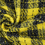 Bouclé Checkered Liora Yellow Bouclé Checkered Liora Yellow