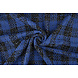 Bouclé Carreaux Liora Bleu