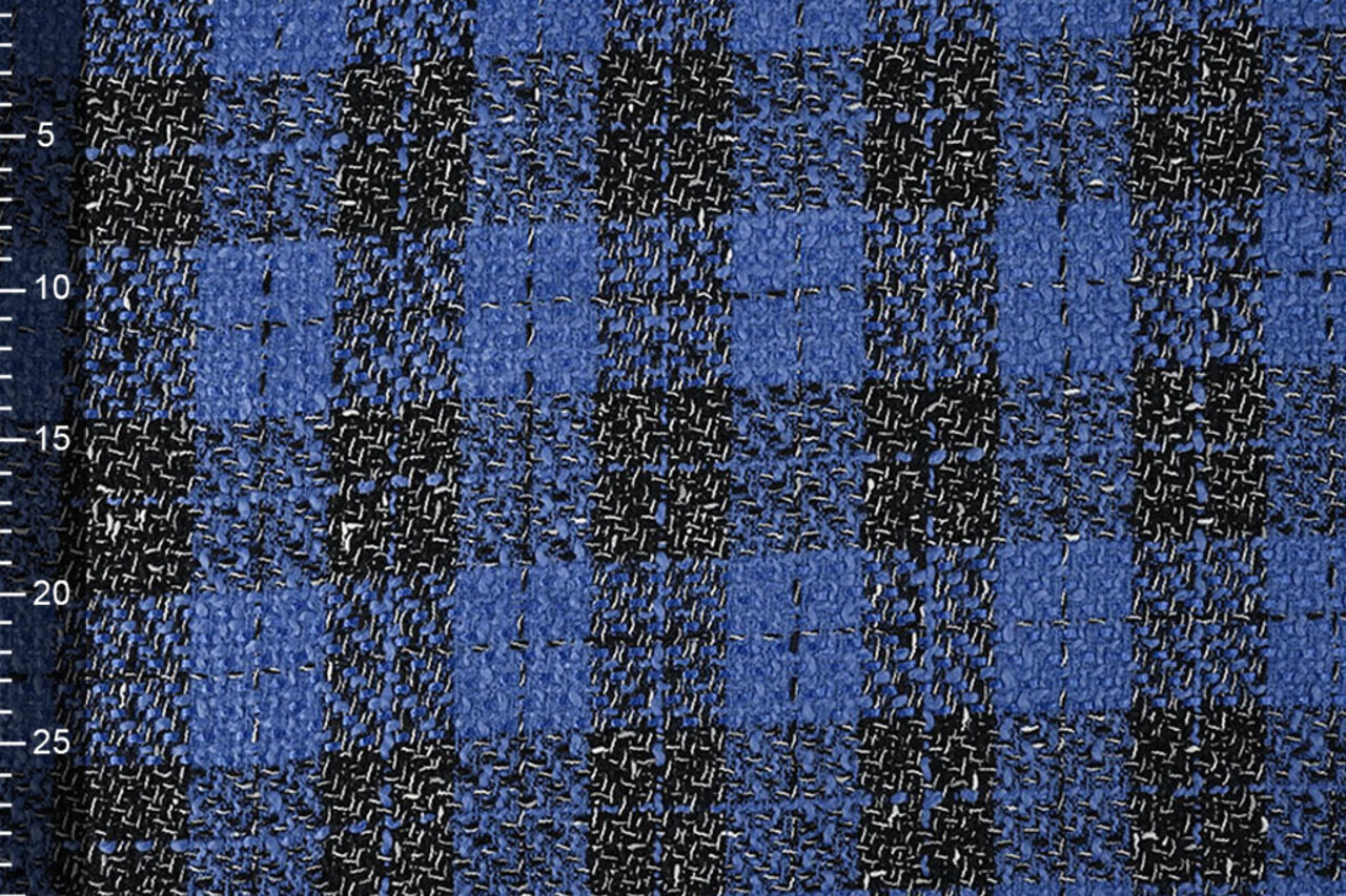 Bouclé Quadri Liora Blu Bouclé Quadri Liora Blu