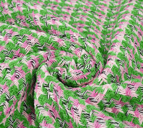 Bouclé Marise Verde - Rosa Bouclé Marise Verde - Rosa