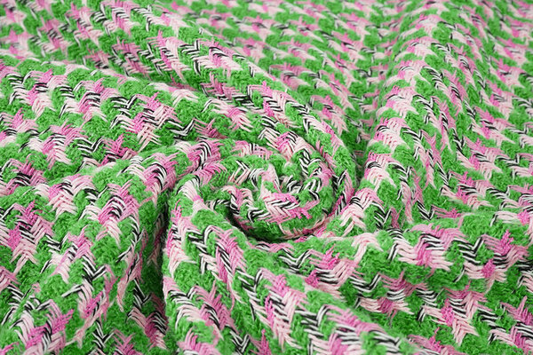 Bouclé Marise Vert - Rose Bouclé Marise Vert - Rose