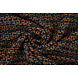 Bouclé Carreaux Norah Noir - Orange Bouclé Carreaux Norah Noir - Orange