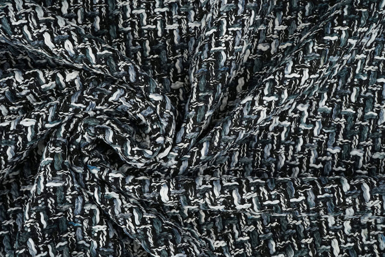 Bouclé Talia Schwarz - Grau Bouclé Talia Schwarz - Grau