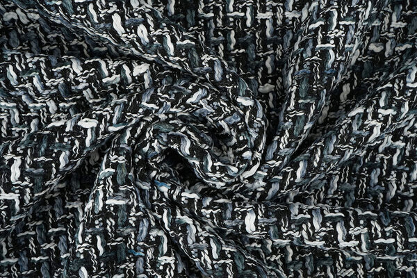 Bouclé Talia Zwart - Grijs