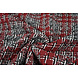 Bouclé Cuadros Viviane Rojo - Gris