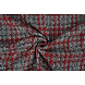 Bouclé Cuadros Viviane Rojo - Gris