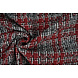 Bouclé Quadri Viviane Rosso - Grigio Bouclé Quadri Viviane Rosso - Grigio