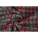 Bouclé Carreaux Viviane Rouge - Gris