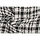 Bouclé Ruit Fienna Wit - Zwart Bouclé Ruit Fienna Wit - Zwart