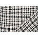 Bouclé Cuadros Fienna Blanco - Negro