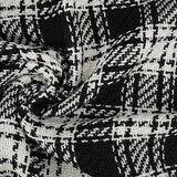 Bouclé Kariert Amara Schwarz - Weiß Bouclé Kariert Amara Schwarz - Weiß