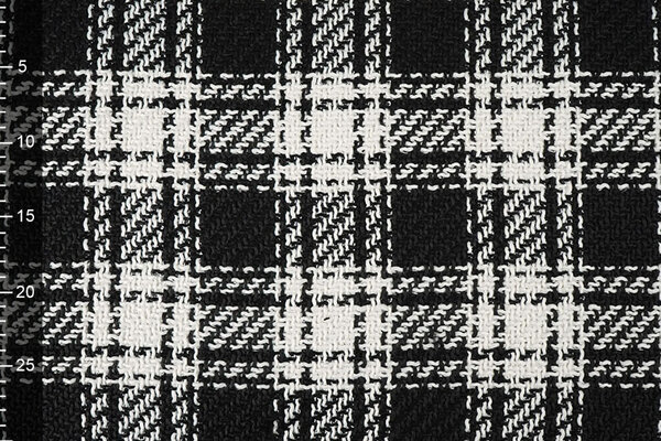 Bouclé Quadri Amara Nero - Bianco Bouclé Quadri Amara Nero - Bianco
