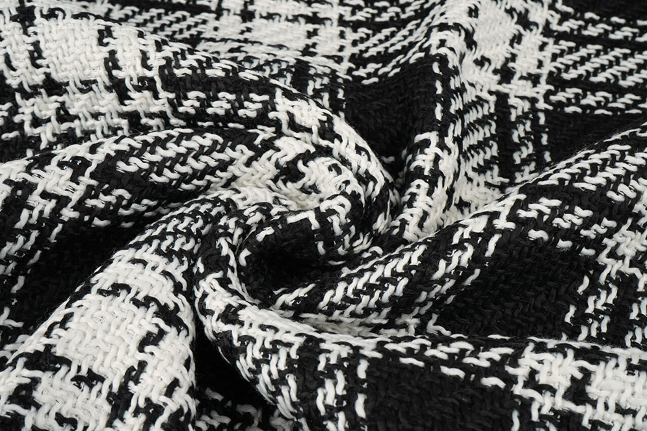 Bouclé Cuadros Amara Negro - Blanco Bouclé Cuadros Amara Negro - Blanco