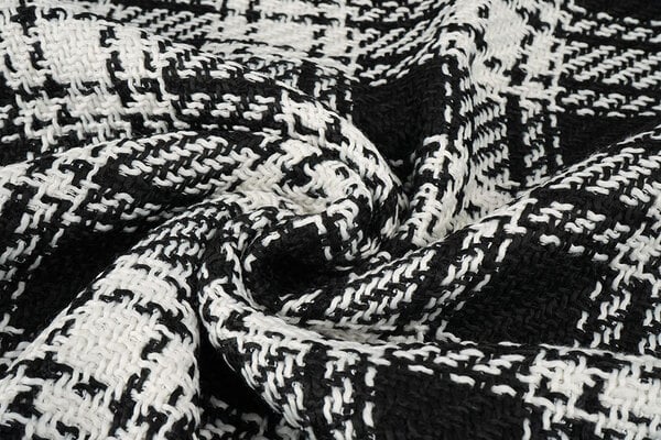Bouclé Checkered Amara Black - White Bouclé Checkered Amara Black - White