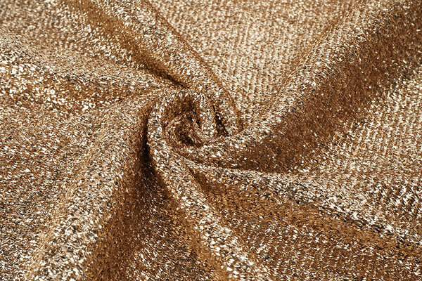 Gestricktes Glitzer Metallic Roségold Gestricktes Glitzer Metallic Roségold