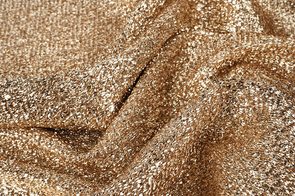 Gestricktes Glitzer Metallic Roségold Gestricktes Glitzer Metallic Roségold