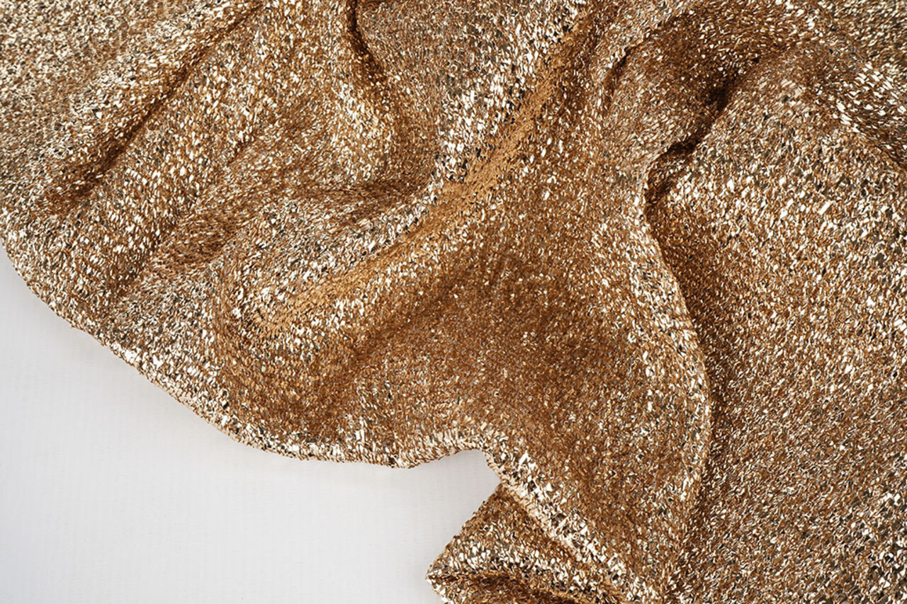 Knitted Glitter Metallic Rosé-Gold Knitted Glitter Metallic Rosé-Gold