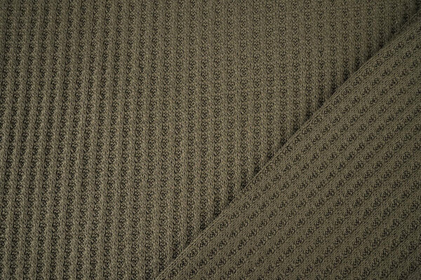 Gebreide Wafel Army Groen