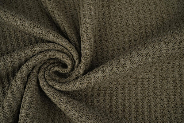 Waffle Big Knit Army Green