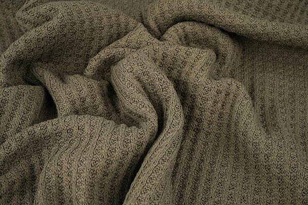 Waffle Big Knit Army Green