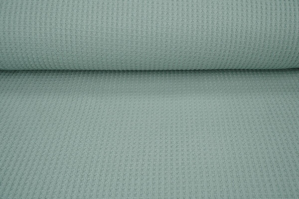 Gestrickte Waffel Altgrün