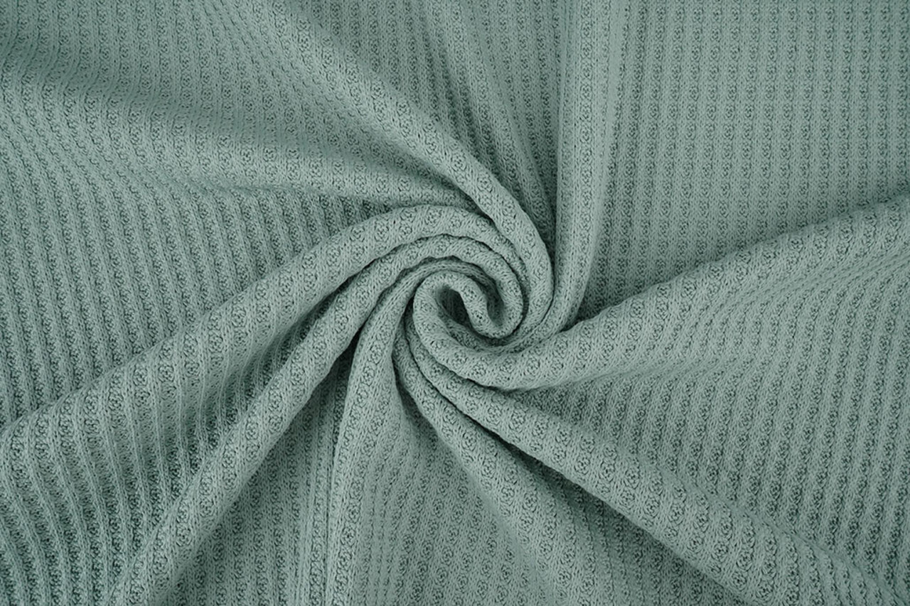 Gestrickte Waffel Altgrün