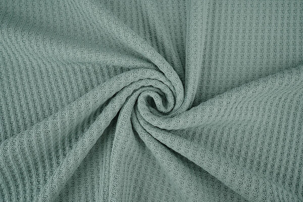 Gestrickte Waffel Altgrün