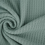 Waffle Big Knit Old Green