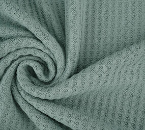 Waffle Big Knit Old Green