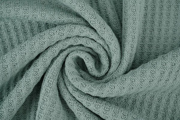 Waffle Big Knit Old Green