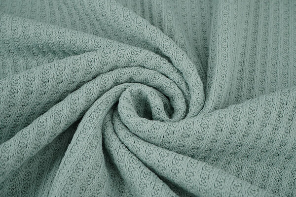 Gebreide Wafel Oud Groen