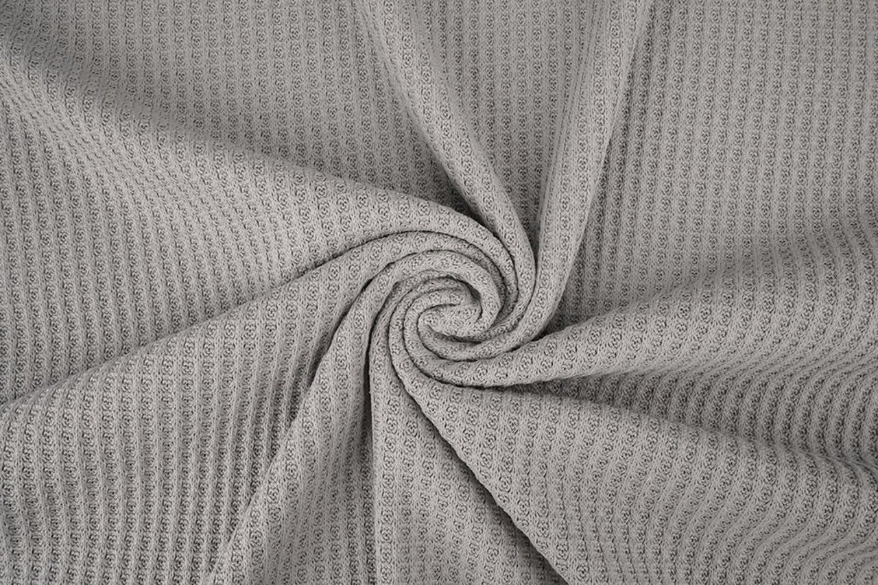 Gestrickte Waffel Grau