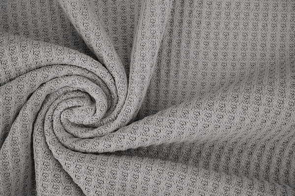 Gestrickte Waffel Grau