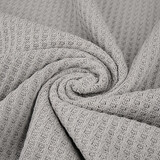 Gestrickte Waffel Grau