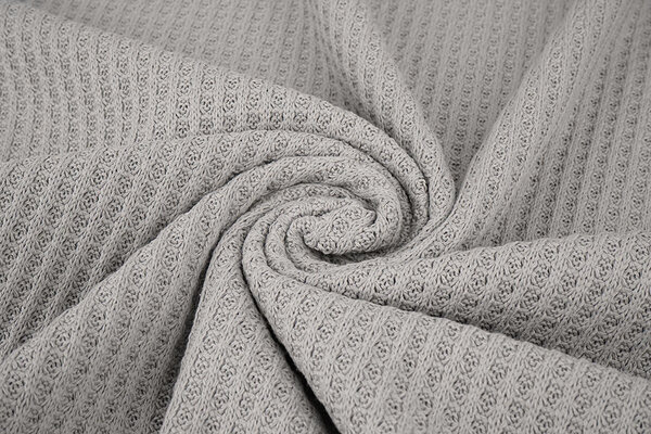 Gestrickte Waffel Grau