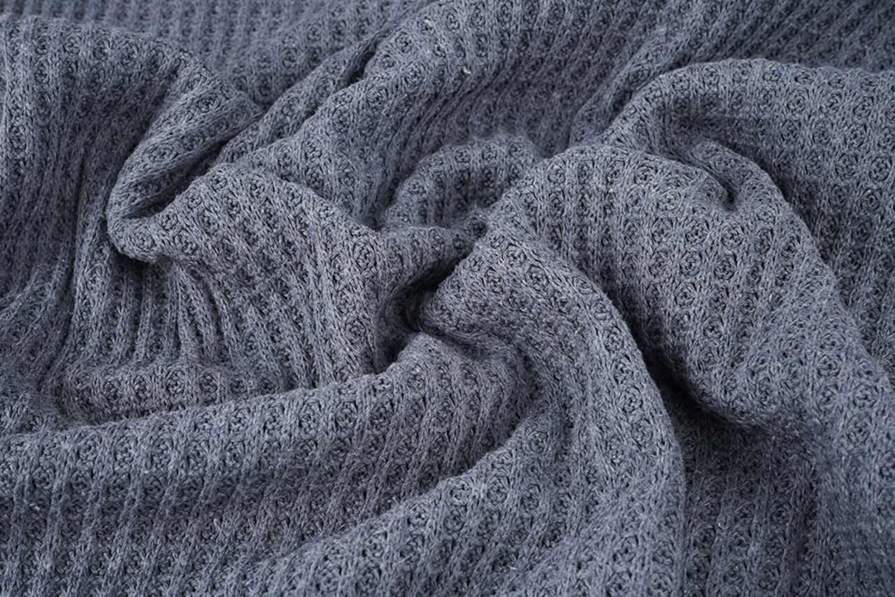 Gestrickte Waffel Jeans